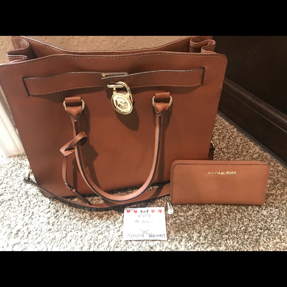 Michael Kors large Hamilton and matching wallet